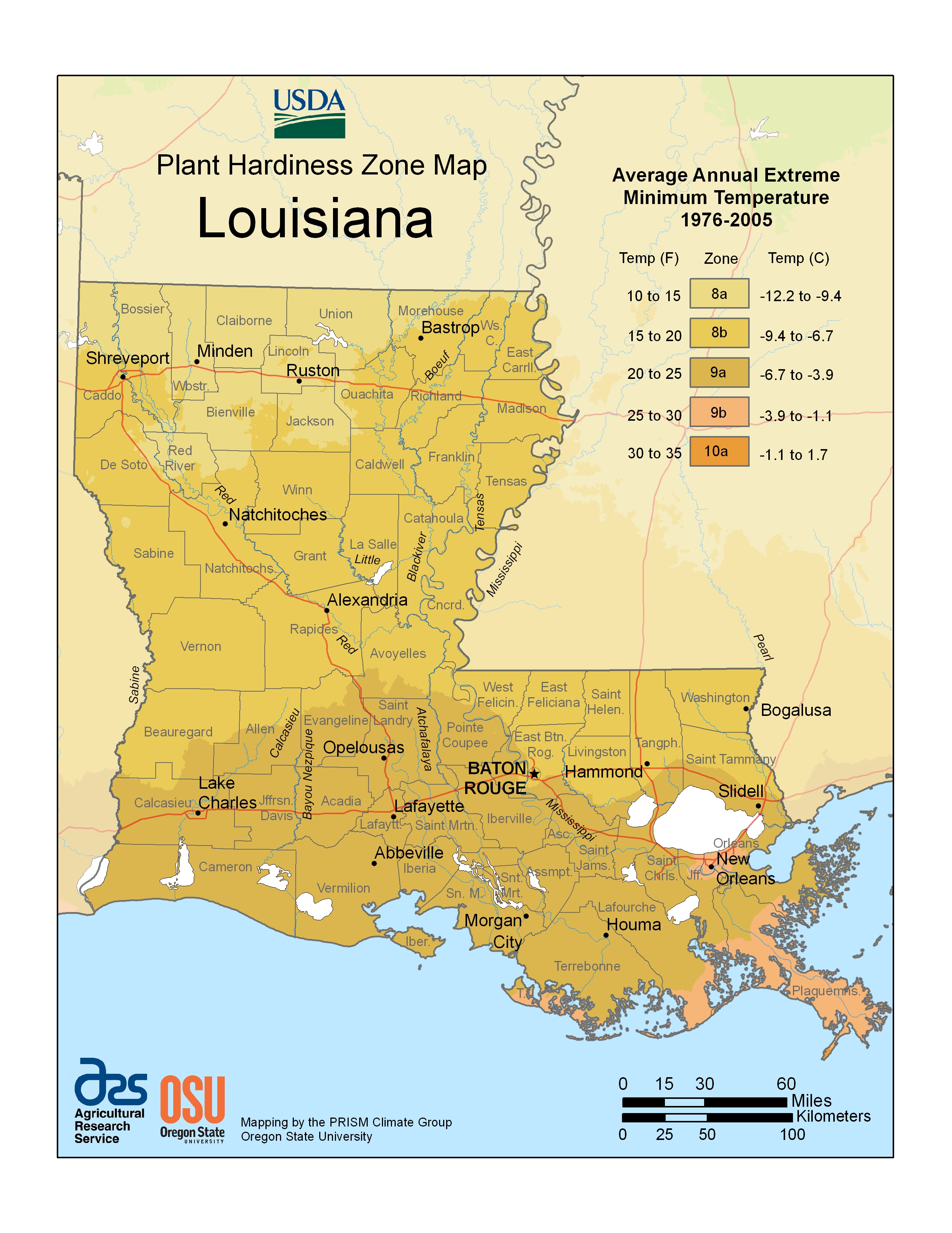 Know your hardiness, heat zones LSU AgCenter