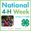 National 4-H Week graphic with rotating photos
