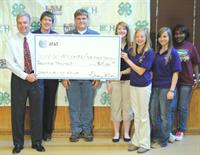 at&t check presentation with 4-H'ers