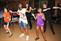 Officers dance with 4-H'ers